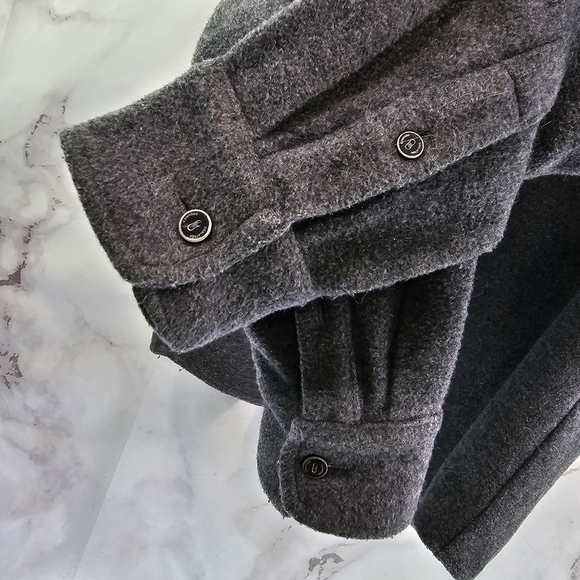 Coalatree Shirt Jacket Mens Large Wool Gray Button Down Shacket Chamois - Picture 8 of 12